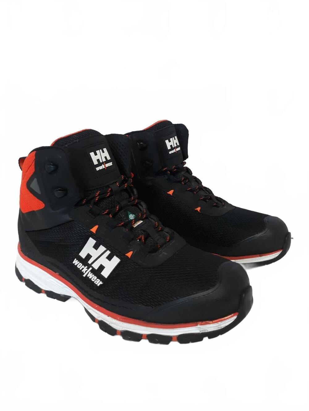 Helly Hansen HHS231007 Men 10 M Black Orange Mid Safety Composite Toe Work Boots